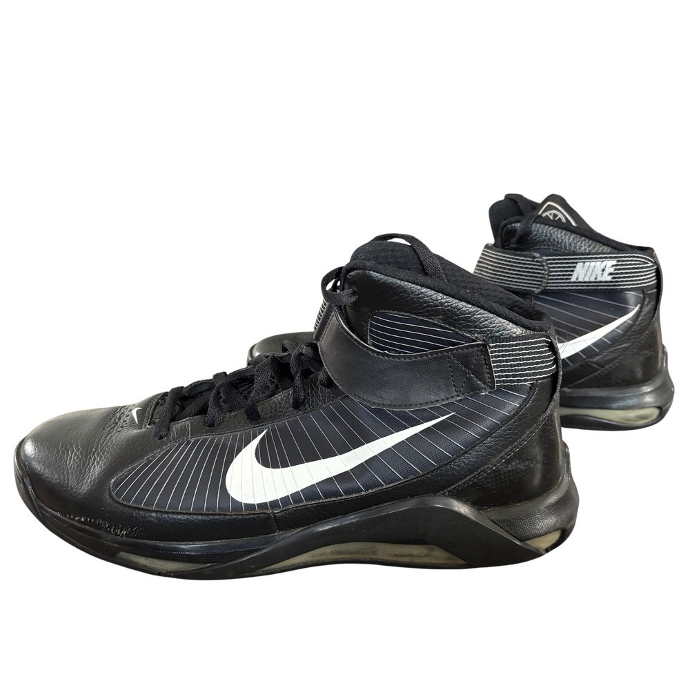 Nike Hypermax TB Basketball Sneakers Sz 12.5‎ Black Leather